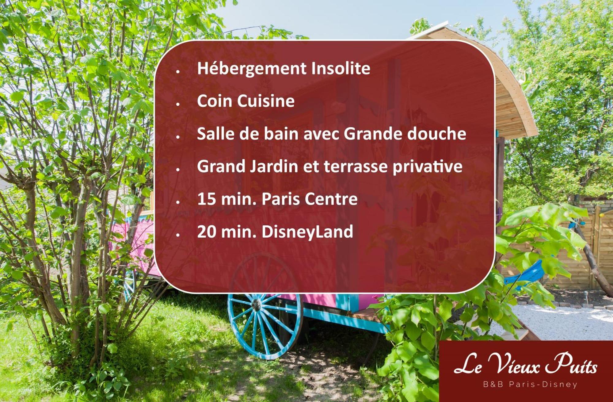 Roulotte Insolite Avec Terrasse Proche Paris Noisy-le-Grand Eksteriør bilde